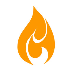 Fire icon vector 