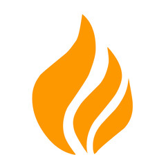 Fire icon vector 