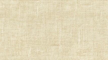 Textured Natural Linen Fabric Background for Interior Design, Crafting, and Fashion Applications in Soft Cream and Beige Tones