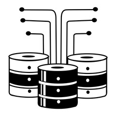 A doodle style illustration showing ai storage

