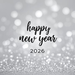 Fototapeta premium Elegant script appears centered against shimmering backdrop creating refined seasonal congratulations.
