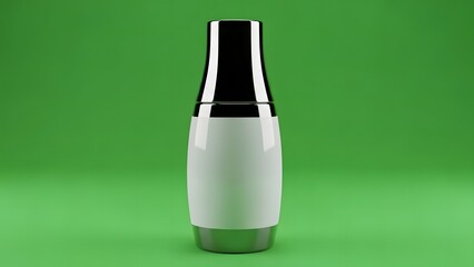 Cosmetic Bottle Mockup with Green Screen Background