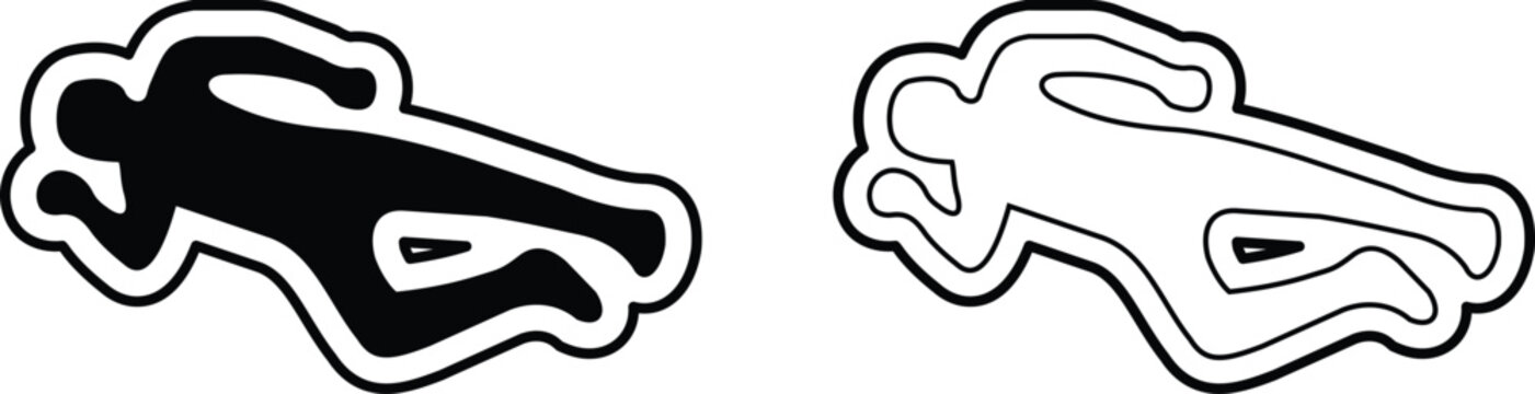 Set of dead body icons, collection of crime scene human silhouettes, group of flat line vector symbols, add corpse, victim, murder, death, forensic illustration, black icon