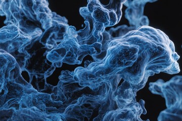 smoke on black background