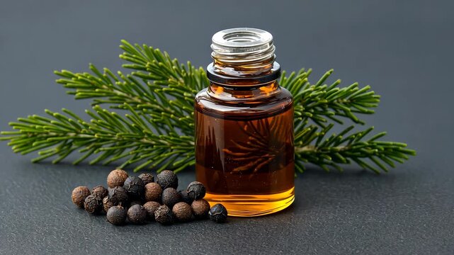 Learn about essential oil extraction process with pine and juniper berries at a home workshop location in the early afternoon