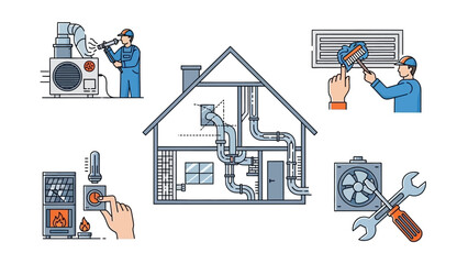 Heating repair and maintenance services for homes and businesses