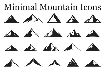Minimalist Mountain Icons