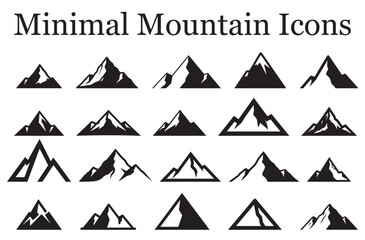 Minimalist Mountain Icons