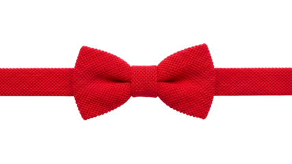 Red bow tie on ribbon