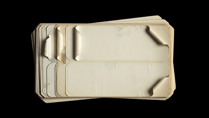 古い紙の束 静かに浮かぶ 白い光の中で