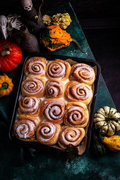 Fresh homemade bakery cinnamon buns
