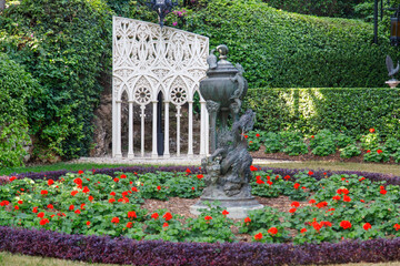 statue in the garden