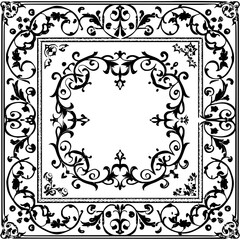 black and white frame