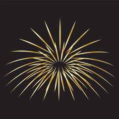 Obraz premium Festive fireworks icon. Vector EPS 10/AI