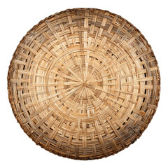 woven bamboo isolated on transparent background
