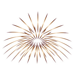 Obraz premium Festive fireworks icon. Vector EPS 10/AI