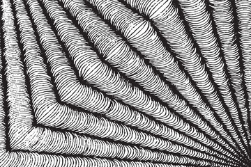 Abstract Black and White Optical Illusion Line Pattern Background