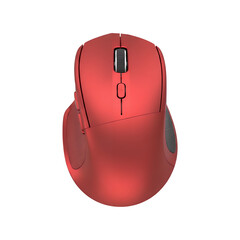 モダンな赤いワイヤレスマウス