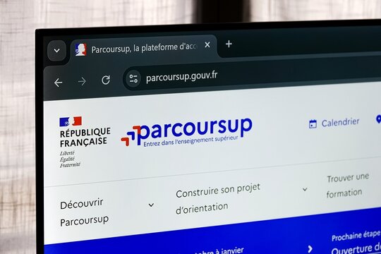 Page site internet parcoursup.gouv.fr	