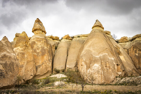 rose valley, pigeon valley, cappadocia, rock formations, fairy chimneys, pinnacles, chimneys, caves, turkey, turkiye