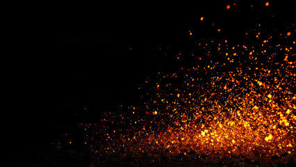 Abstract fire sparks explosion background