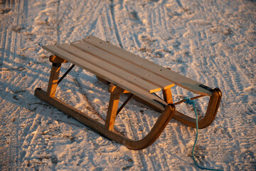 schlitten schnee