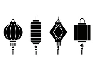 chinese lanterns vector illustration
