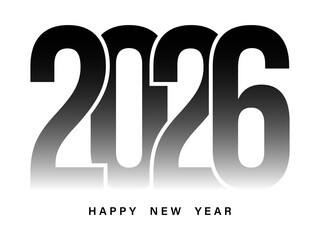 Festive 2026 Happy New Year PNG Design Transparent Background for Celebrations and Greetings © Model it