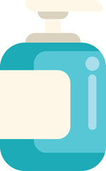 Obraz premium Blue dispenser bottle showing a blank label, perfect for showcasing your brand design