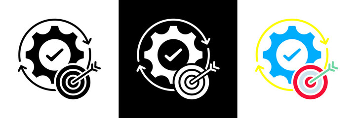 Effective Icon Set Glyph vector Illustration 