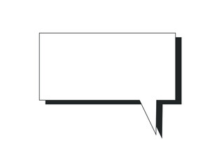 Clean Transparent Speech Bubble PNG Design for Chat, Communication, Dialogue, and Comic Themed Creative Projects