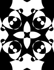 abstract black and white background with butterflies.