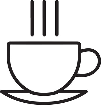 Minimal silhouette style vector tea cup logo design featuring clean black shapes, simple elegant line art, modern minimalist beverage icon ideal for caf&eacute; branding, tea shops, organic drink labels, pac