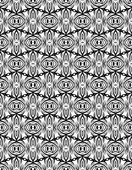 black and white seamless pattern  background.