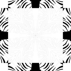 black and white background with white flowers.