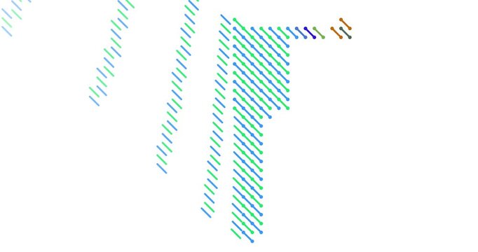 Modern Motion Lines Namibia Map Visualization