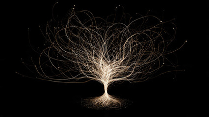 Light Painting Tree