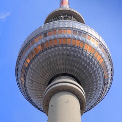 Berlin landmark TV tower in Germany