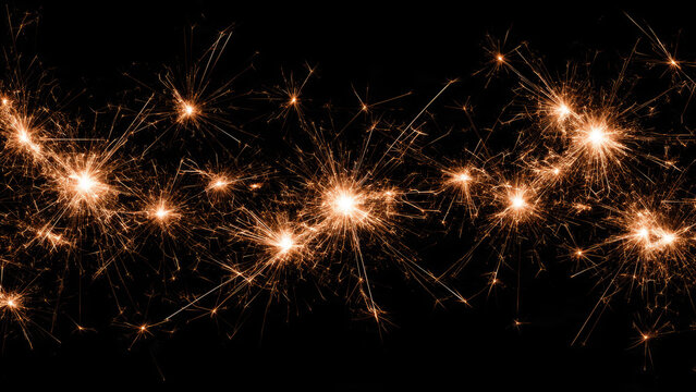 Sparklers on Dark Background