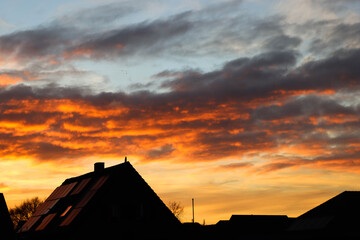 sunset golden hour neighborhood landscape photography