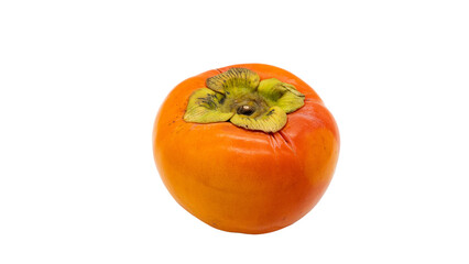 柿 フレッシュな秋の果物　（背景透過）