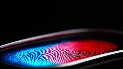Exploring Advanced Fingerprint Technology: A Close-Up Look at the Intricate Details of Fingerprints Captured Using Modern Scanning Techniques for Authentication Purposes. - Powered by Adobe