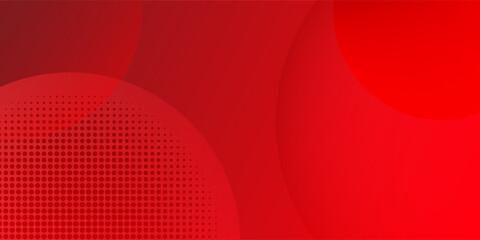 Modern abstract vector background featuring sharp red geometric shapes and triangles on a clean white space, accented with elegant golden lines