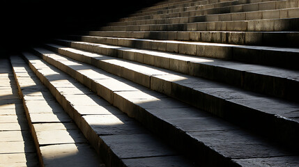 Row of empty rustic wooden bowls with unique grain patterns lined up on textured white painted wood background for culinary or craft concept