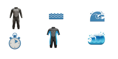 Wetsuits and Ocean Waves Collection