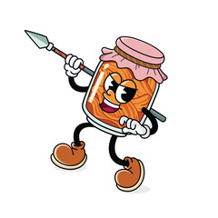 Vintage Character Kimchi Jar Mascot