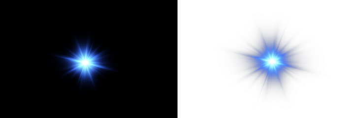 
Glowing Blue Light Burst Effect on Dark Background