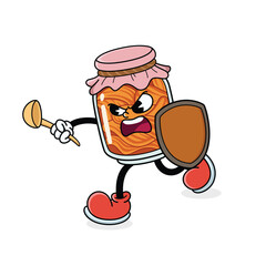 Mascot Kimchi Jar Cartoon Character