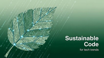 Sustainable coding for tech trends leaf.