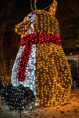 Illuminations de No&euml;l &agrave; B&eacute;ziers dans le d&eacute;partement de l'H&eacute;rault en r&eacute;gion Occitanie - France